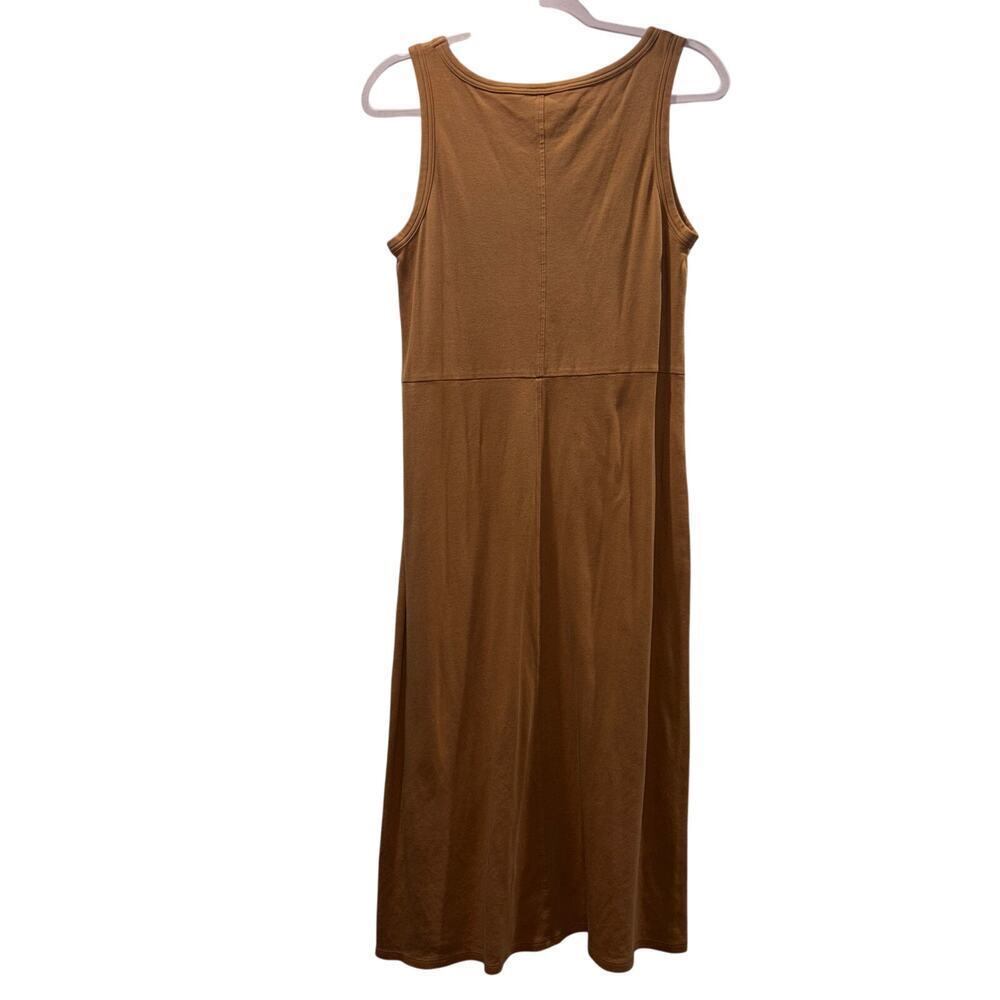 Elizabeth and James Sleeveless Cotton Midi Dress (Size Small)- Caramel/Cognac - Picture 2 of 12